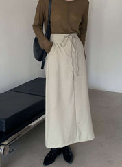 【動画あり】美シルエットサックストレートスカート　３色展開 - select store mirror me【動画あり】美シルエットサックストレートスカート　３色展開189773931mirror meselect store mirror me189773931アイボリーS