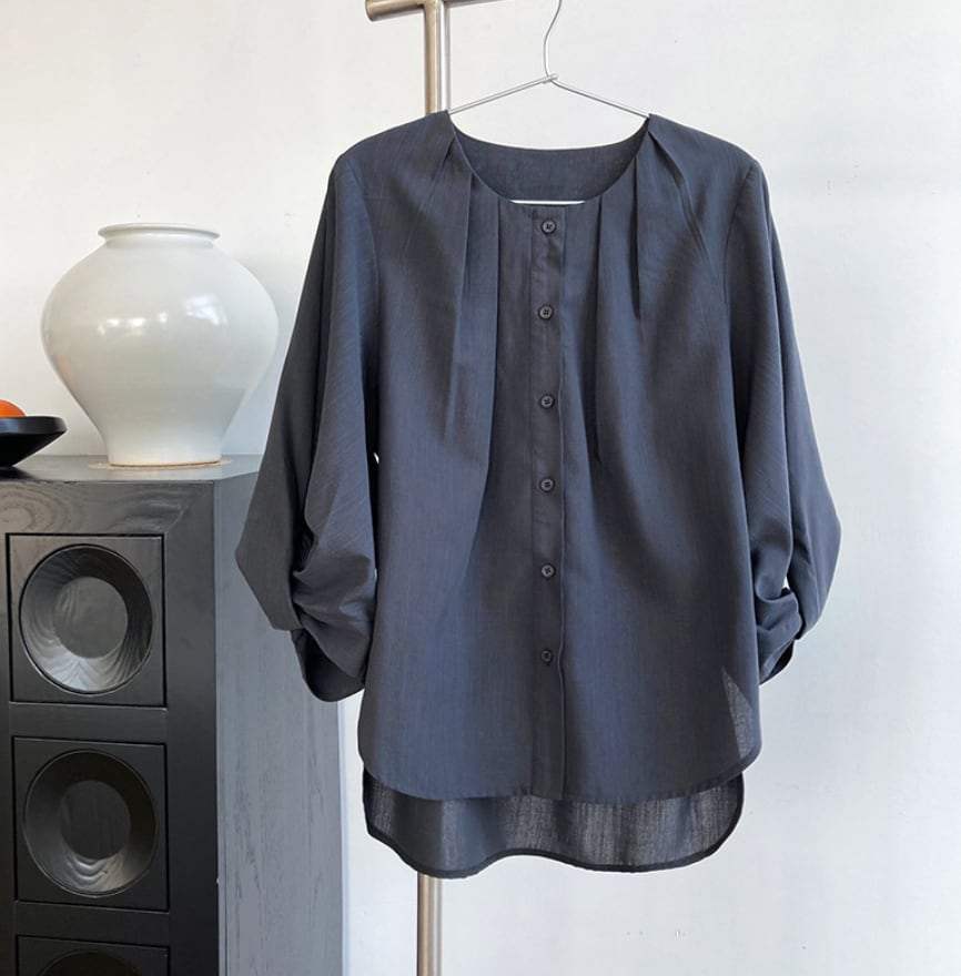 【動画あり】ラウンドネックランタンスリーブブラウス　３色展開 - select store mirror me【動画あり】ラウンドネックランタンスリーブブラウス　３色展開189782159mirror meselect store mirror me189782159ホワイトS
