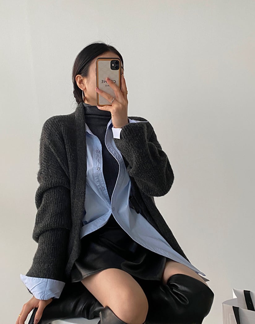 カシミヤ混ベルト付きニットカーディガン　３色展開 - select store mirror meカシミヤ混ベルト付きニットカーディガン　３色展開189842597mirror meselect store mirror me189842597ベージュ