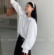 ニット異素材切り替えケープブラウストップス　３色展開 - select store mirror meニット異素材切り替えケープブラウストップス　３色展開189843277mirror meselect store mirror me189843277ホワイト