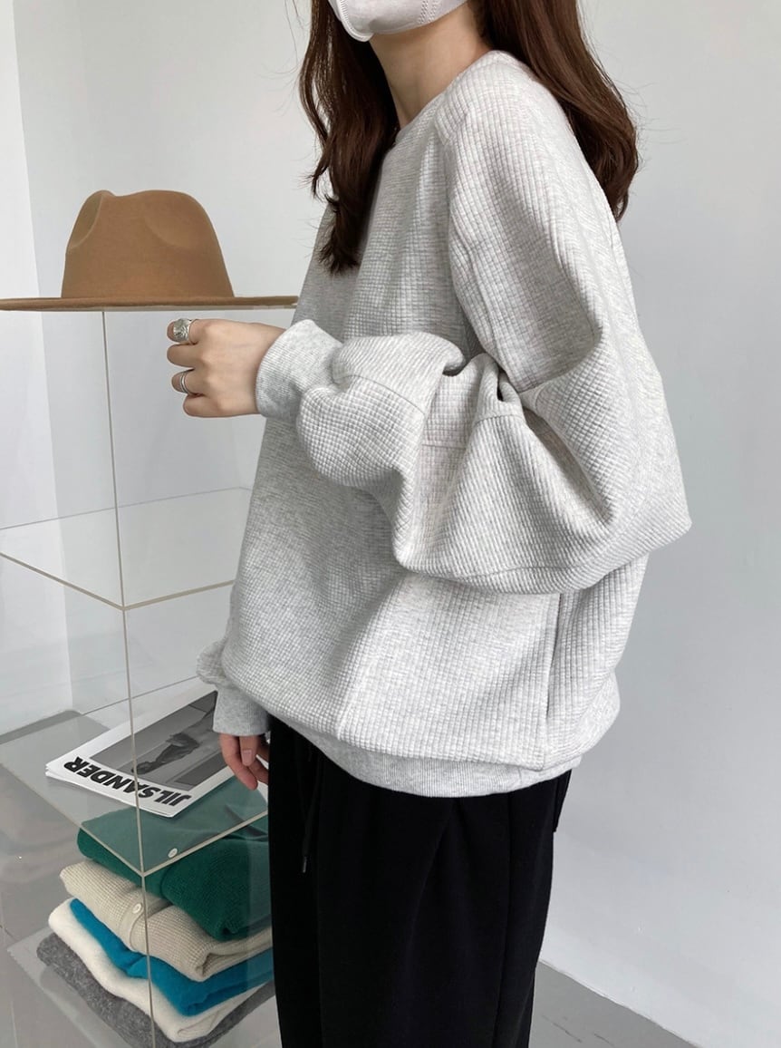 【動画あり】ワッフルスウェットライントップス　３色展開 - select store mirror me【動画あり】ワッフルスウェットライントップス　３色展開190040653mirror meselect store mirror me190040653オフホワイトS