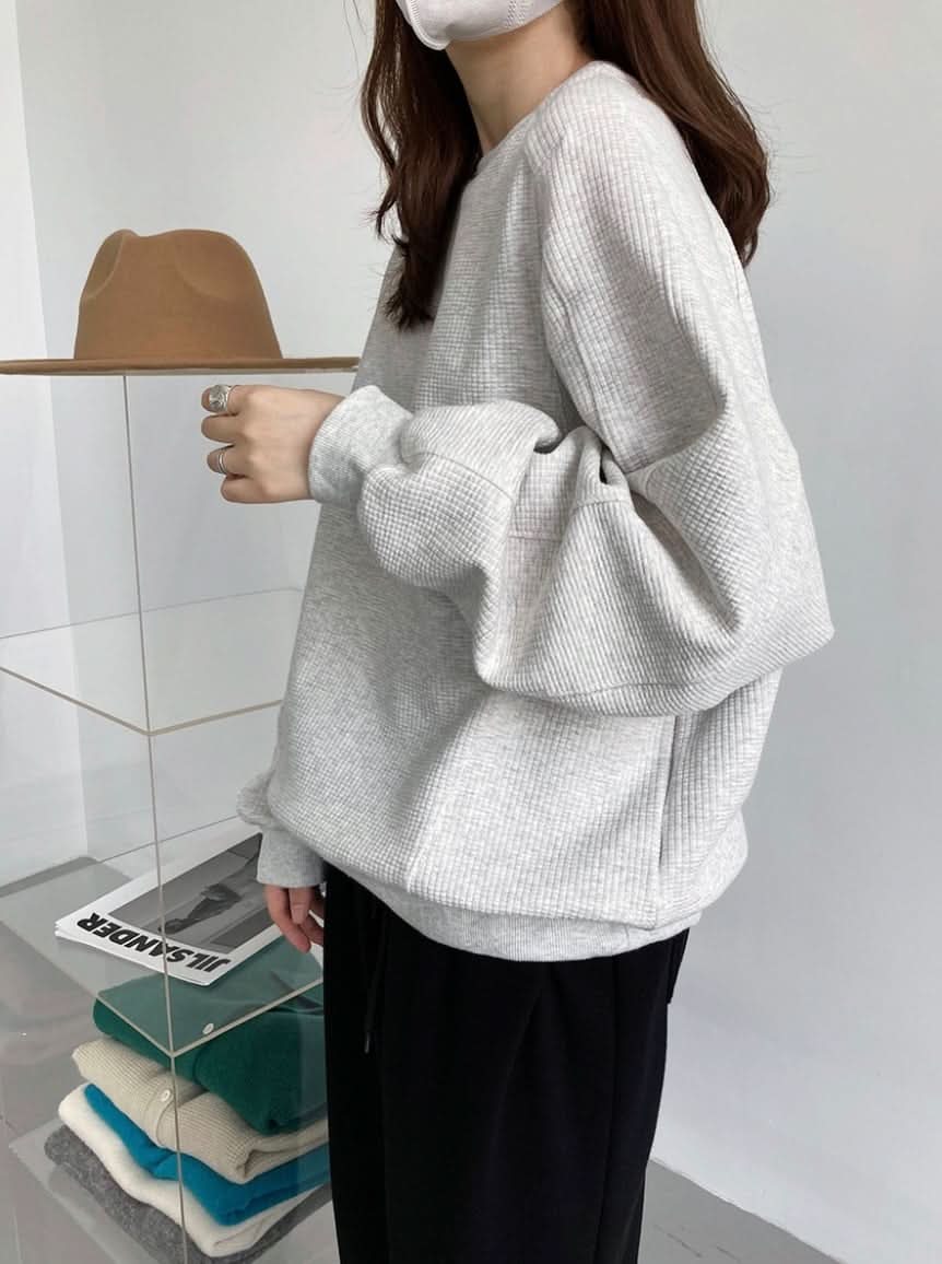 【動画あり】ワッフルスウェットライントップス　３色展開 - select store mirror me【動画あり】ワッフルスウェットライントップス　３色展開190040653mirror meselect store mirror me190040653オフホワイトS