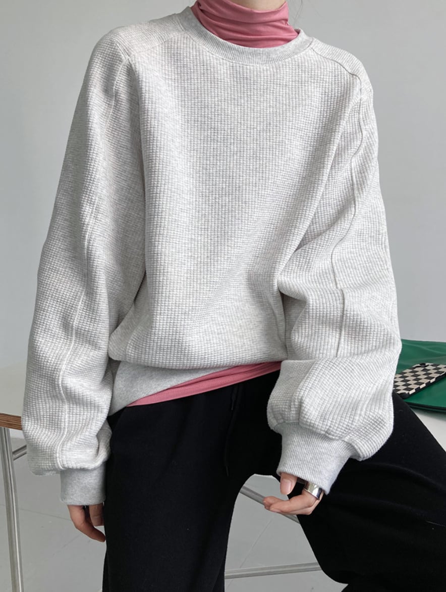 【動画あり】ワッフルスウェットライントップス　３色展開 - select store mirror me【動画あり】ワッフルスウェットライントップス　３色展開190040653mirror meselect store mirror me190040653オフホワイトS