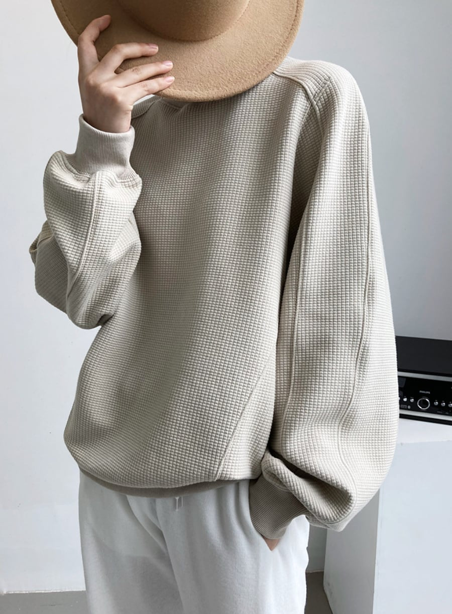 【動画あり】ワッフルスウェットライントップス　３色展開 - select store mirror me【動画あり】ワッフルスウェットライントップス　３色展開190040653mirror meselect store mirror me190040653オフホワイトS