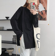 デザインスリットロングトップス　３色展開 - select store mirror meデザインスリットロングトップス　３色展開190130575mirror meselect store mirror me190130575ホワイト