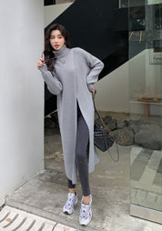 【即納あり】ビッグスリットタートルニットロングトップス　３色展開 - select store mirror me【即納あり】ビッグスリットタートルニットロングトップス　３色展開191549649mirror meselect store mirror me191549649ホワイト