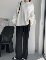 オーバーシルエットルーズニットトップス　３色展開 - select store mirror meオーバーシルエットルーズニットトップス　３色展開191550574mirror meselect store mirror me191550574ホワイト