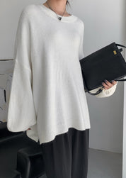 オーバーシルエットルーズニットトップス　３色展開 - select store mirror meオーバーシルエットルーズニットトップス　３色展開191550574mirror meselect store mirror me191550574ホワイト