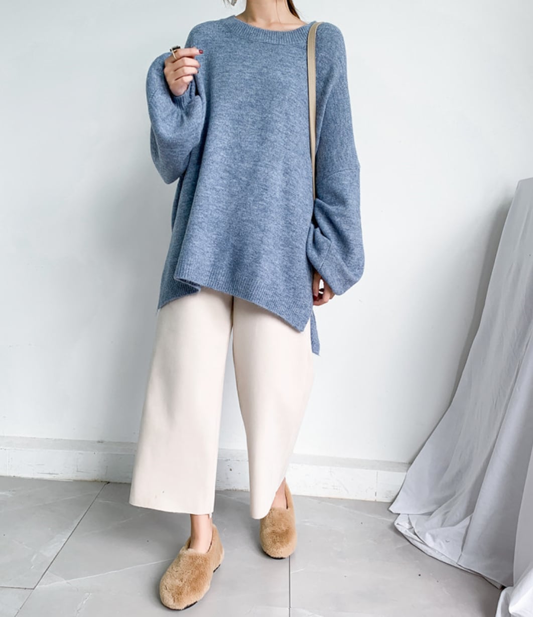 オーバーシルエットルーズニットトップス　３色展開 - select store mirror meオーバーシルエットルーズニットトップス　３色展開191550574mirror meselect store mirror me191550574ホワイト