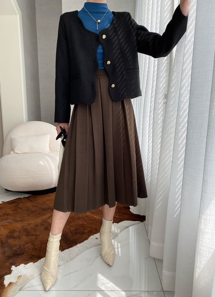 ウェーブデザイン美ラインノーカラージャケット　３色展開 - select store mirror meウェーブデザイン美ラインノーカラージャケット　３色展開197266162mirror meselect store mirror me197266162ホワイトS