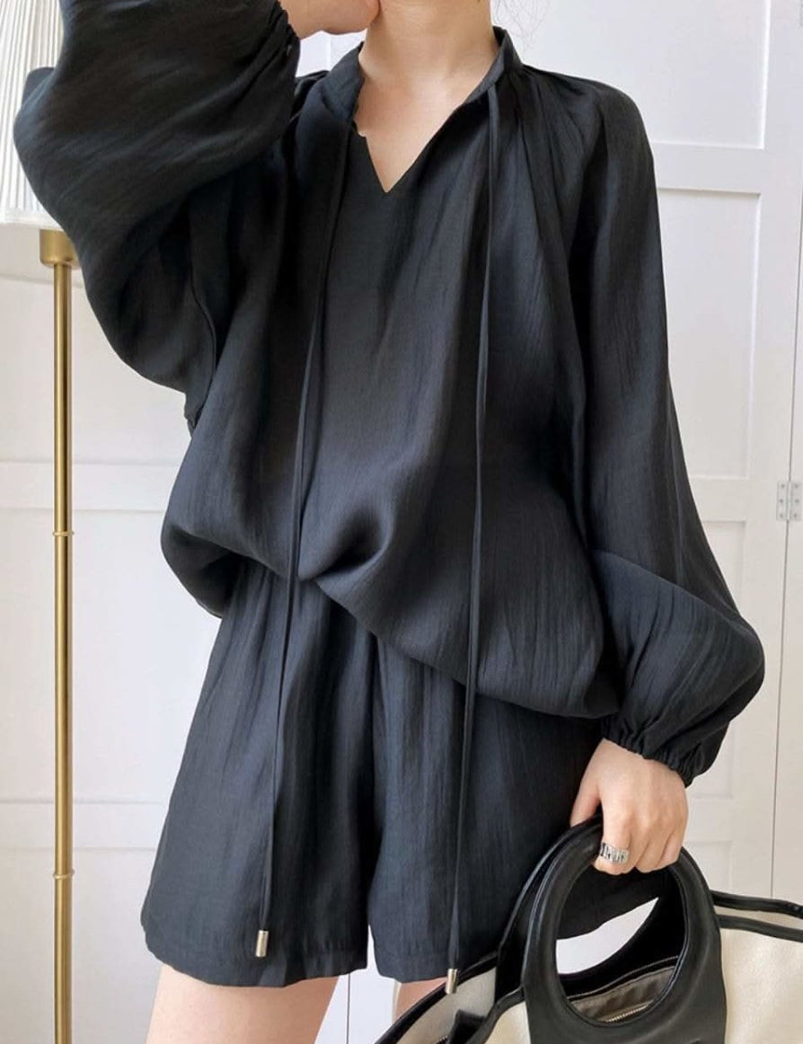 【動画あり】シフォンリラックスセットアップ　３色展開 - select store mirror me【動画あり】シフォンリラックスセットアップ　３色展開198664431mirror meselect store mirror me198664431アイボリーS