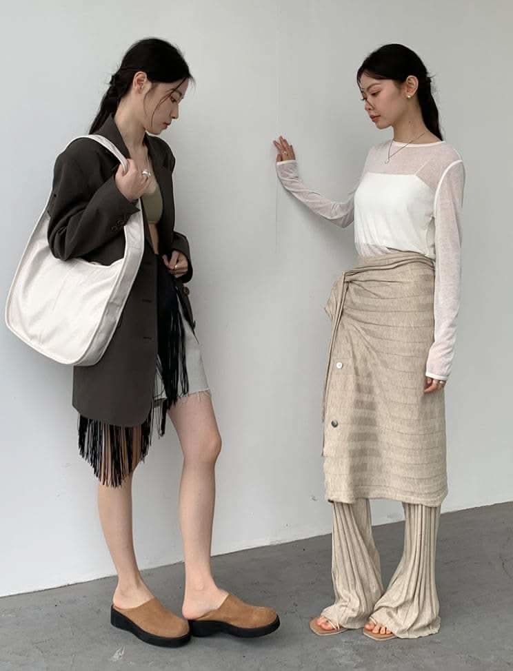 【動画あり】巻きプリーツニットロングパンツ　３色展開 - select store mirror me【動画あり】巻きプリーツニットロングパンツ　３色展開200958558mirror meselect store mirror me200958558ホワイト