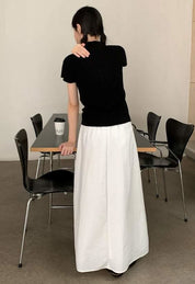 【動画あり】フロントねじれデザインフレアスカート　３色展開 - select store mirror me【動画あり】フロントねじれデザインフレアスカート　３色展開200962196mirror meselect store mirror me200962196ホワイトS