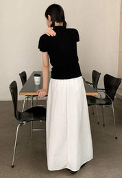 【動画あり】フロントねじれデザインフレアスカート　３色展開 - select store mirror me【動画あり】フロントねじれデザインフレアスカート　３色展開200962196mirror meselect store mirror me200962196ホワイトS