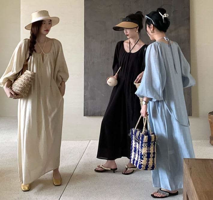 【動画あり】フロントクロスランタンスリーブマキシワンピース　３色展開 - select store mirror me【動画あり】フロントクロスランタンスリーブマキシワンピース　３色展開201175839mirror meselect store mirror me201175839アイボリー