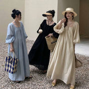 【動画あり】フロントクロスランタンスリーブマキシワンピース　３色展開 - select store mirror me【動画あり】フロントクロスランタンスリーブマキシワンピース　３色展開201175839mirror meselect store mirror me201175839アイボリー
