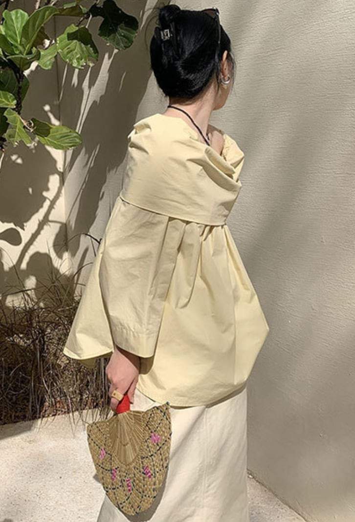 【動画あり】オーバーオフショルダーブラウストップス　３色展開 - select store mirror me【動画あり】オーバーオフショルダーブラウストップス　３色展開201177194mirror meselect store mirror me201177194ホワイト