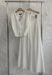 【動画あり】ノースリーブクロップド丈トップス＆スカートセットアップ　３色展開 - select store mirror me【動画あり】ノースリーブクロップド丈トップス＆スカートセットアップ　３色展開201651716mirror meselect store mirror me201651716ホワイト