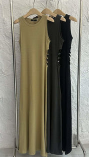 【動画あり】サイド金具スリーカットオープンワンピース　３色展開 - select store mirror me【動画あり】サイド金具スリーカットオープンワンピース　３色展開201802244mirror meselect store mirror me201802244ベージュS