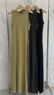 【動画あり】サイド金具スリーカットオープンワンピース　３色展開 - select store mirror me【動画あり】サイド金具スリーカットオープンワンピース　３色展開201802244mirror meselect store mirror me201802244ベージュS