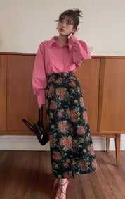 【動画あり】ランタンスリーブカッターシャツ　３色展開 - select store mirror me【動画あり】ランタンスリーブカッターシャツ　３色展開201819636mirror meselect store mirror me201819636ホワイト
