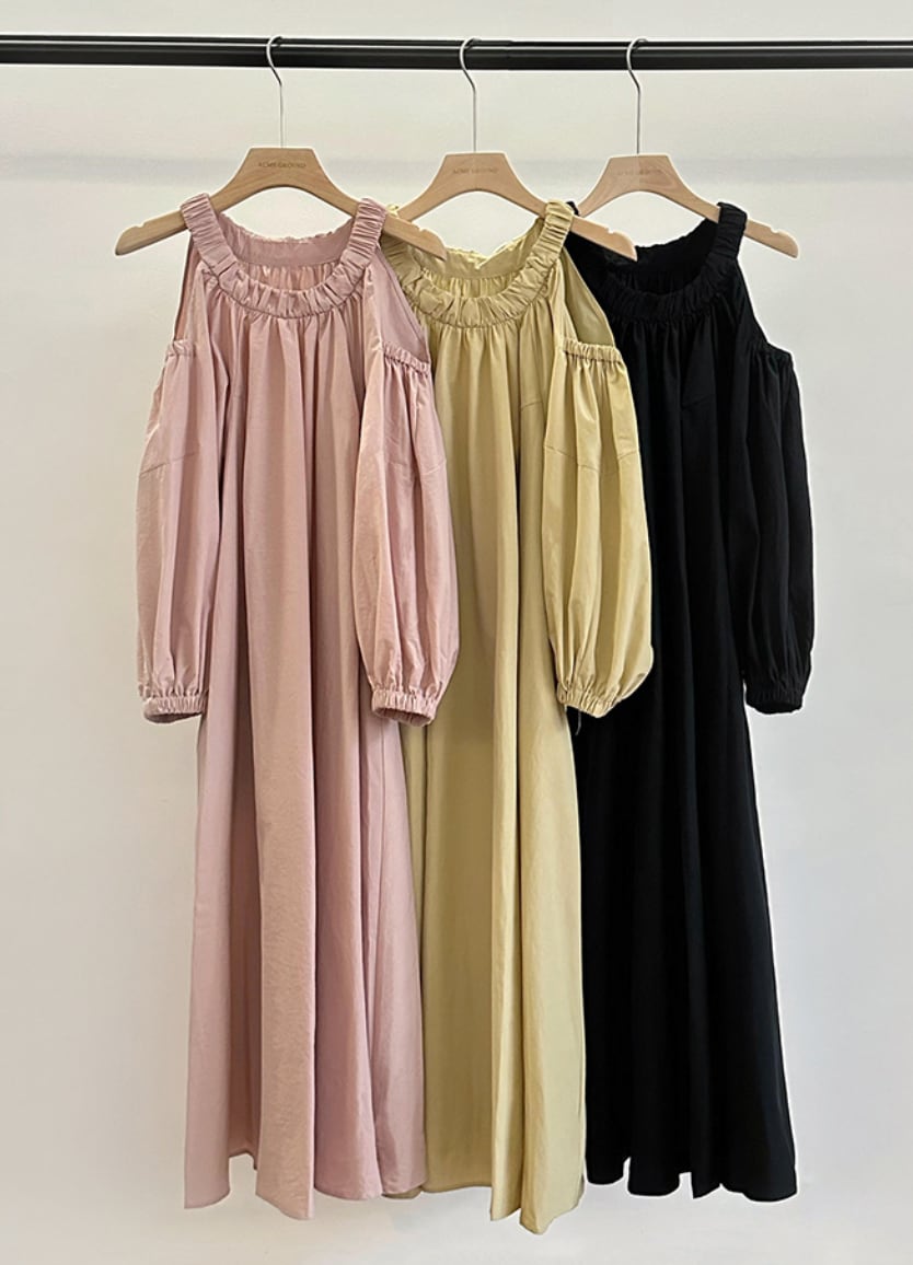 【大人気】ホルターネックカットスリーブマキシワンピース　３色展開 - select store mirror me【大人気】ホルターネックカットスリーブマキシワンピース　３色展開203424024mirror meselect store mirror me203424024ピンクS