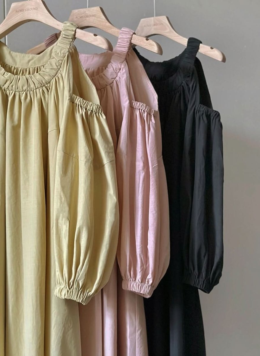 【大人気】ホルターネックカットスリーブマキシワンピース　３色展開 - select store mirror me【大人気】ホルターネックカットスリーブマキシワンピース　３色展開203424024mirror meselect store mirror me203424024ピンクS
