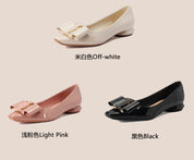 リボンワンポイントローヒールパンプス　３色展開 - select store mirror meリボンワンポイントローヒールパンプス　３色展開210116861mirror meselect store mirror me210116861ホワイト22cm