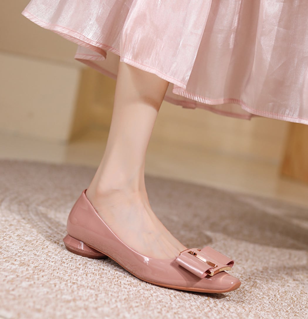 リボンワンポイントローヒールパンプス　３色展開 - select store mirror meリボンワンポイントローヒールパンプス　３色展開210116861mirror meselect store mirror me210116861ホワイト22cm