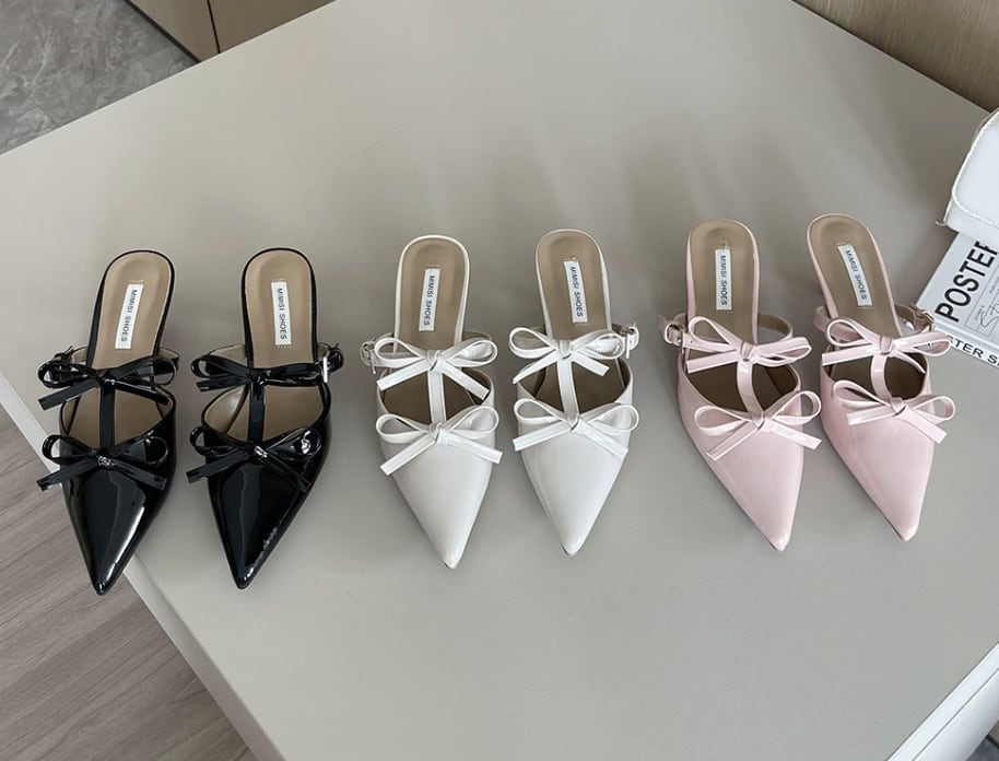 【動画あり】ダブルリボンローヒールパンプス　３色展開 - select store mirror me【動画あり】ダブルリボンローヒールパンプス　３色展開210117545mirror meselect store mirror me210117545ホワイト22.5cm