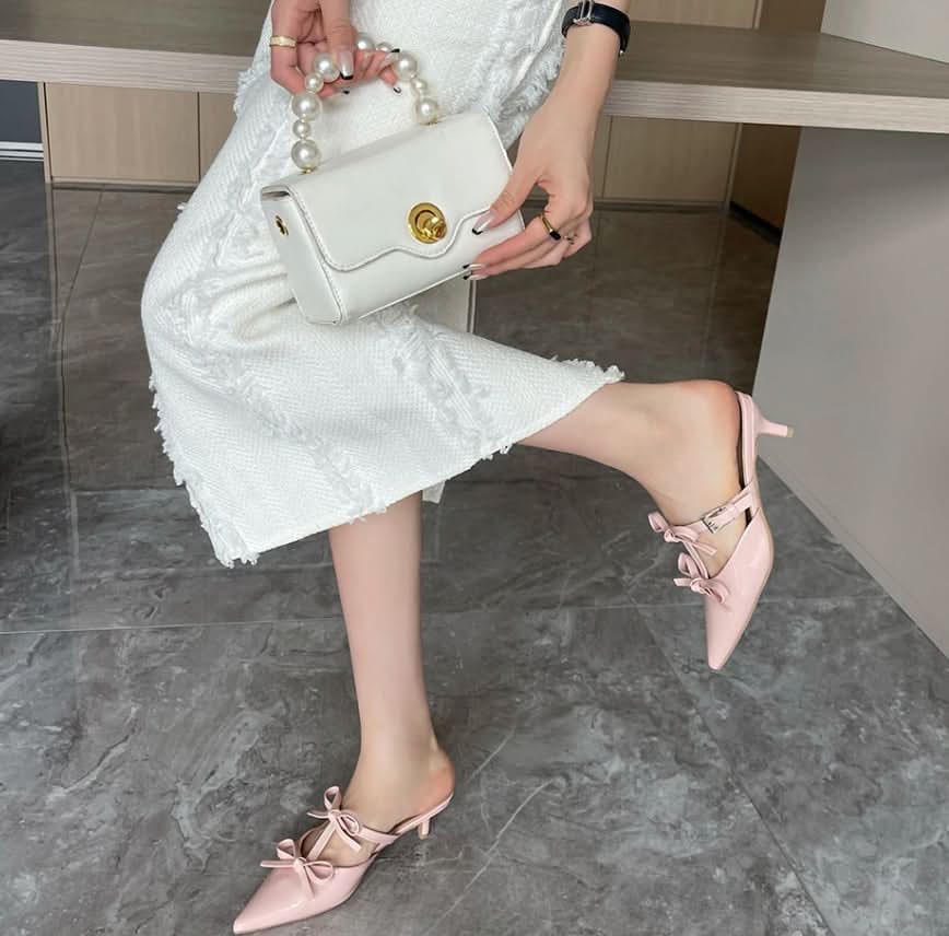 【動画あり】ダブルリボンローヒールパンプス　３色展開 - select store mirror me【動画あり】ダブルリボンローヒールパンプス　３色展開210117545mirror meselect store mirror me210117545ホワイト22.5cm