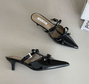 【動画あり】ダブルリボンローヒールパンプス　３色展開 - select store mirror me【動画あり】ダブルリボンローヒールパンプス　３色展開210117545mirror meselect store mirror me210117545ホワイト22.5cm