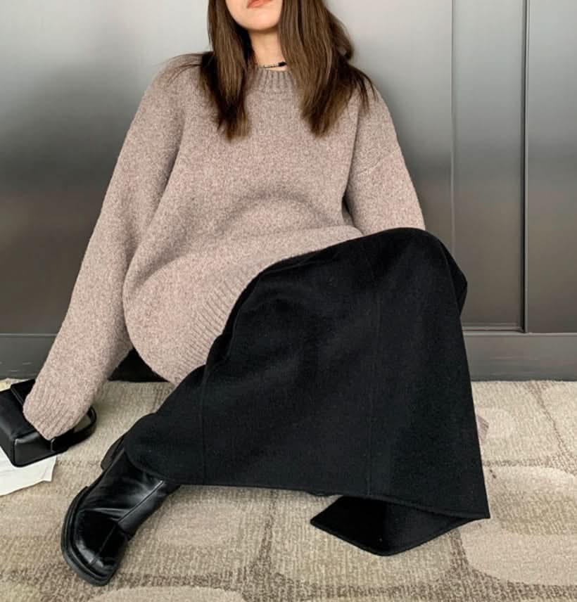 【動画あり】ウールゆったりデザインニットセーター　３色展開 - select store mirror me【動画あり】ウールゆったりデザインニットセーター　３色展開218997814mirror meselect store mirror me218997814ライトグレー