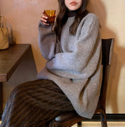【動画あり】ウールゆったりデザインニットセーター　３色展開 - select store mirror me【動画あり】ウールゆったりデザインニットセーター　３色展開218997814mirror meselect store mirror me218997814ライトグレー