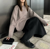 【動画あり】ウールゆったりデザインニットセーター　３色展開 - select store mirror me【動画あり】ウールゆったりデザインニットセーター　３色展開218997814mirror meselect store mirror me218997814ライトグレー