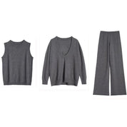 ノースリーブ＆フレアパンツ＆ルーズセーター３点セット　３色展開 - select store mirror meノースリーブ＆フレアパンツ＆ルーズセーター３点セット　３色展開156168846mirror meselect store mirror me156168846ベージュ S
