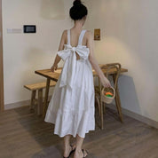 【動画あり】バックオープンビッグリボンコットンワンピース　３色展開 - select store mirror me【動画あり】バックオープンビッグリボンコットンワンピース　３色展開52695518mirror meselect store mirror me52695518ホワイトS