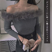 ＜インスタグラマー様ご愛用＞【動画あり】ボリュームファーネックスリットニットトップス　３色展開 - select store mirror me＜インスタグラマー様ご愛用＞【動画あり】ボリュームファーネックスリットニットトップス　３色展開76987381mirror meselect store mirror me76987381ホワイト