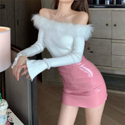 ＜インスタグラマー様ご愛用＞【動画あり】ボリュームファーネックスリットニットトップス　３色展開 - select store mirror me＜インスタグラマー様ご愛用＞【動画あり】ボリュームファーネックスリットニットトップス　３色展開76987381mirror meselect store mirror me76987381ホワイト