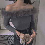 ＜インスタグラマー様ご愛用＞【動画あり】ボリュームファーネックスリットニットトップス　３色展開 - select store mirror me＜インスタグラマー様ご愛用＞【動画あり】ボリュームファーネックスリットニットトップス　３色展開76987381mirror meselect store mirror me76987381ホワイト