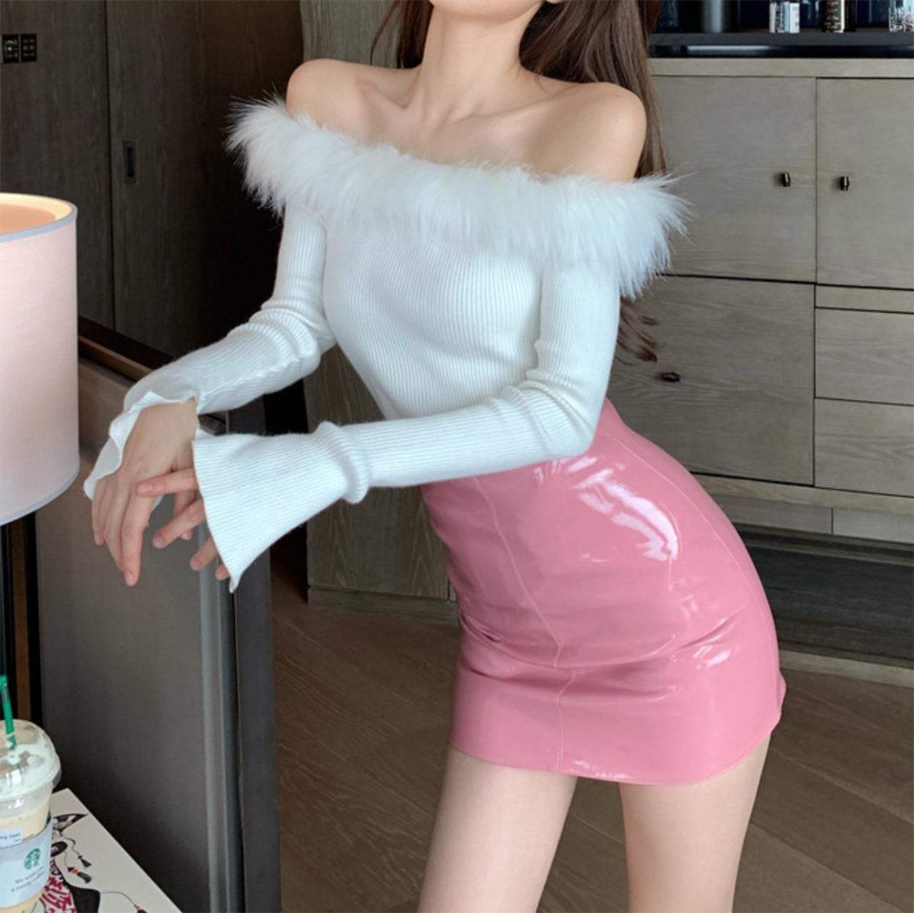 ＜インスタグラマー様ご愛用＞【動画あり】ボリュームファーネックスリットニットトップス　３色展開 - select store mirror me＜インスタグラマー様ご愛用＞【動画あり】ボリュームファーネックスリットニットトップス　３色展開76987381mirror meselect store mirror me76987381ホワイト