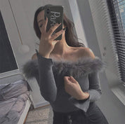＜インスタグラマー様ご愛用＞【動画あり】ボリュームファーネックスリットニットトップス　３色展開 - select store mirror me＜インスタグラマー様ご愛用＞【動画あり】ボリュームファーネックスリットニットトップス　３色展開76987381mirror meselect store mirror me76987381ホワイト