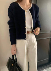【高品質ウール30％】【動画あり】バイカラーラインカーディガン　３色展開 - select store mirror me【高品質ウール30％】【動画あり】バイカラーラインカーディガン　３色展開191453380mirror meselect store mirror me191453380オールホワイト