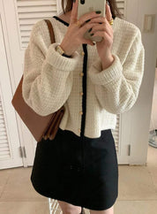 【高品質ウール30％】【動画あり】バイカラーラインカーディガン　３色展開 - select store mirror me【高品質ウール30％】【動画あり】バイカラーラインカーディガン　３色展開191453380mirror meselect store mirror me191453380オールホワイト