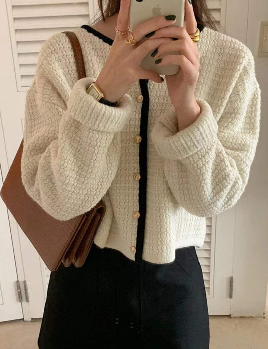 【高品質ウール30％】【動画あり】バイカラーラインカーディガン　３色展開 - select store mirror me【高品質ウール30％】【動画あり】バイカラーラインカーディガン　３色展開191453380mirror meselect store mirror me191453380オールホワイト