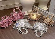 【動画あり】フラワービジューハイデザインクリアバッグ　３種３色展開 - select store mirror me【動画あり】フラワービジューハイデザインクリアバッグ　３種３色展開206542803mirror meselect store mirror me206542803シルバー×小サイズ
