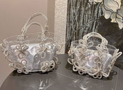 【動画あり】フラワービジューハイデザインクリアバッグ　３種３色展開 - select store mirror me【動画あり】フラワービジューハイデザインクリアバッグ　３種３色展開206542803mirror meselect store mirror me206542803シルバー×小サイズ