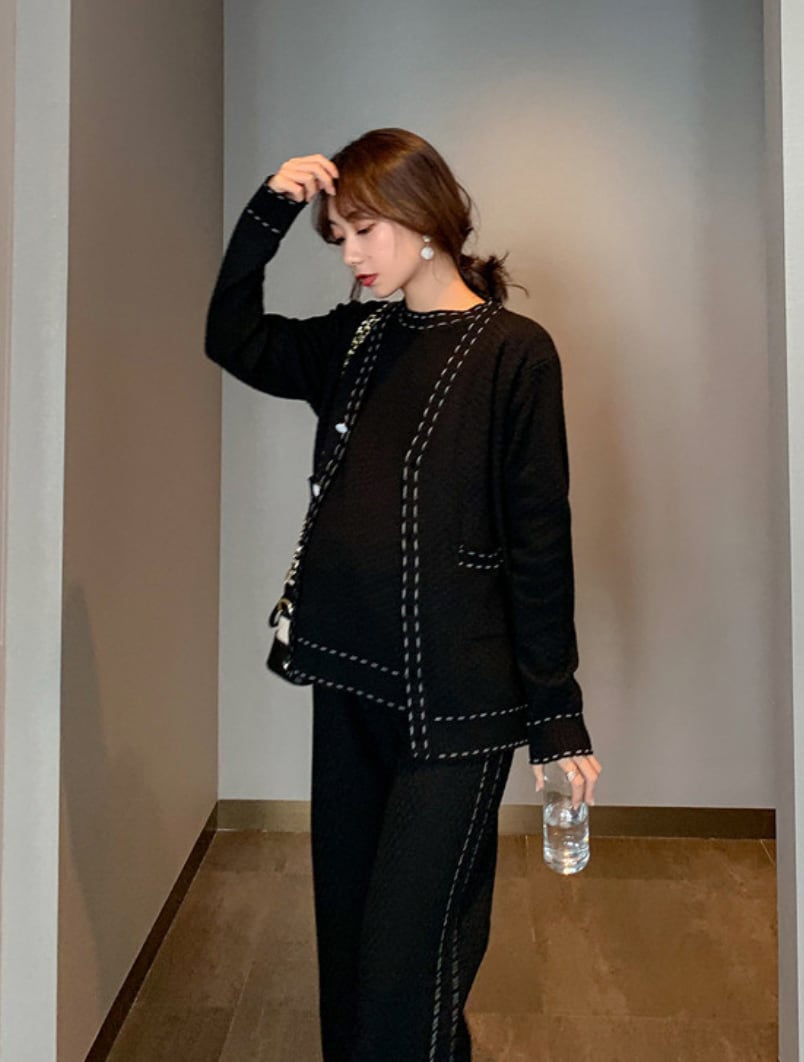 バイカラーステッチセットアップ３点セット - select store mirror meバイカラーステッチセットアップ３点セット189321984mirror meselect store mirror me189321984S
