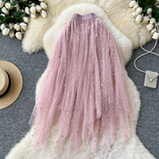 メッシュパステルスカート　4色展開