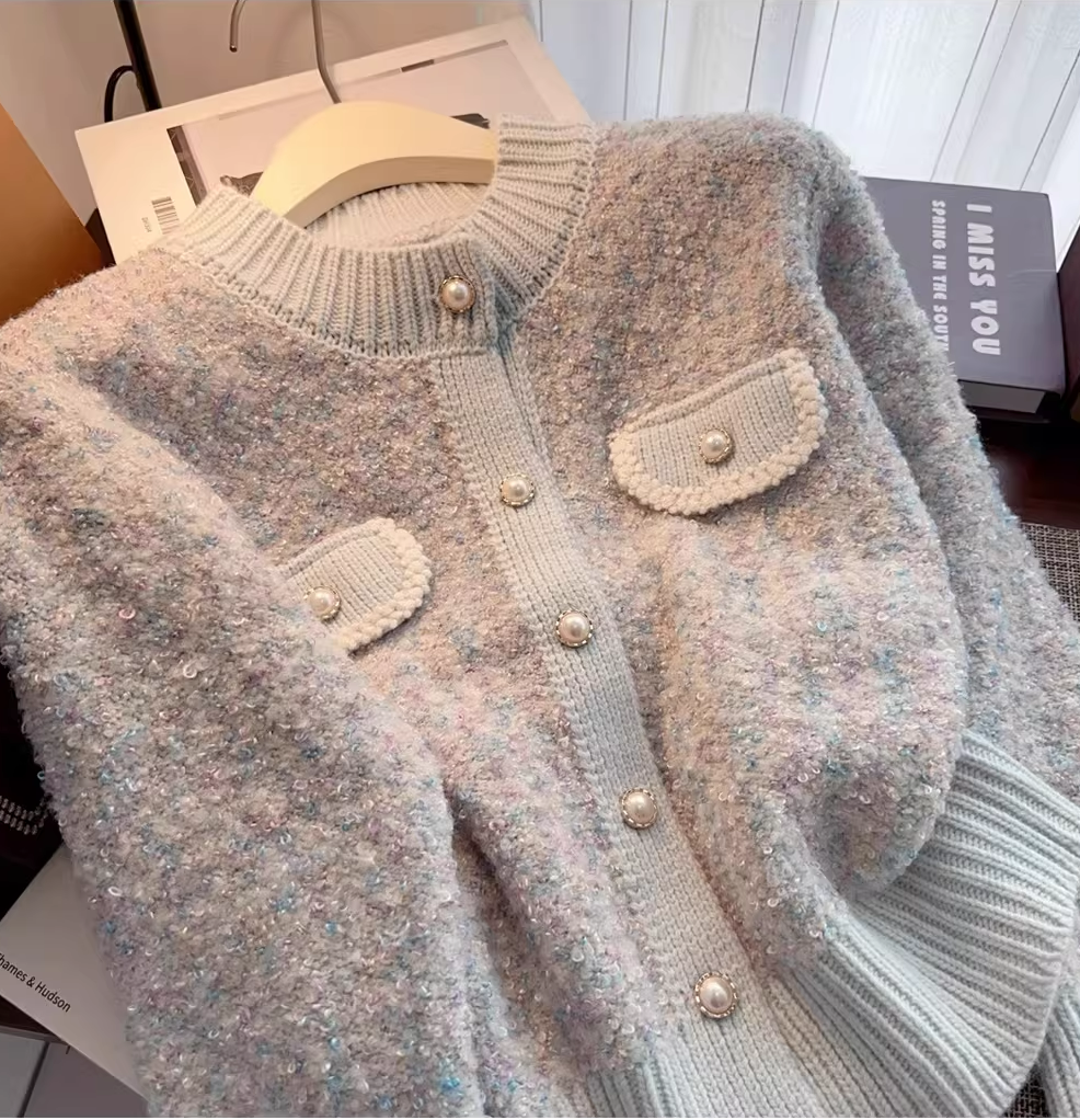 パールニットカーディガン